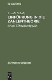 book Einführung in die Zahlentheorie