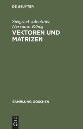 book Vektoren und Matrizen