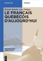 book Le français québécois d’aujourd’hui