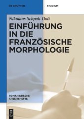 book Einführung in die französische Morphologie