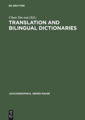 book Translation and Bilingual Dictionaries