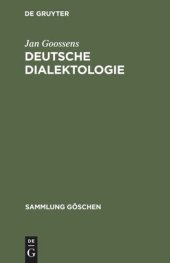 book Deutsche Dialektologie