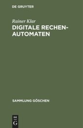 book Digitale Rechenautomaten: Eine Einführung