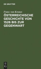 book Österreichische Geschichte von 1526 bis zur Gegenwart