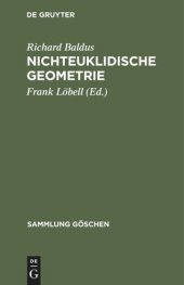 book Nichteuklidische Geometrie: Hyperbolische Geometrie der Ebene