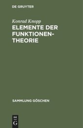 book Elemente der Funktionentheorie