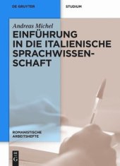 book Einführung in die italienische Sprachwissenschaft