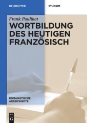 book Wortbildung des heutigen Französisch