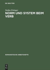 book Norm und System beim Verb