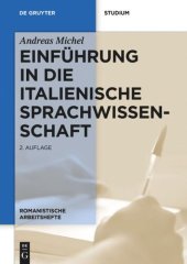 book Einführung in die italienische Sprachwissenschaft