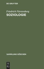 book Soziologie: Hauptfragen und Grundbegriffe