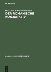 book Der romanische Konjunktiv