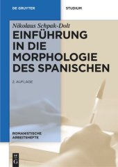 book Einführung in die Morphologie des Spanischen