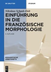 book Einführung in die  französische Morphologie