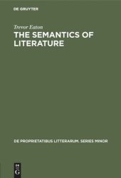 book The semantics of literature