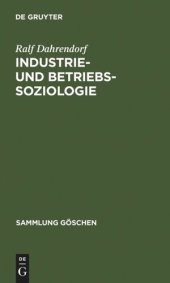 book Industrie- und Betriebssoziologie