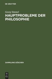 book Hauptprobleme der Philosophie