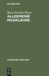 book Allgemeine Musiklehre