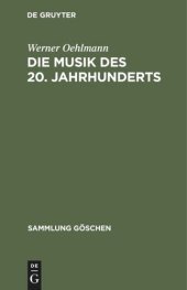 book Die Musik des 20. Jahrhunderts