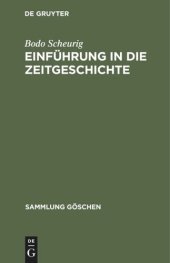 book Einführung in die Zeitgeschichte