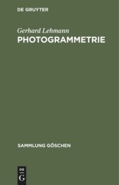 book Photogrammetrie