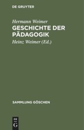 book Geschichte der Pädagogik