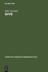 book Give: A Cognitive Linguistic Study