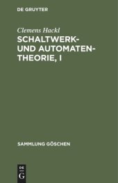 book Schaltwerk- und Automatentheorie, I