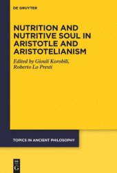 book Nutrition and Nutritive Soul in Aristotle and Aristotelianism