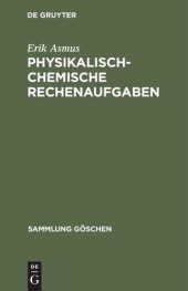 book Physikalisch-chemische Rechenaufgaben