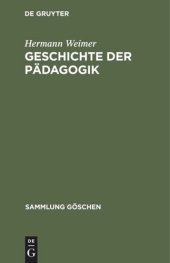 book Geschichte der Pädagogik