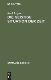 book Die geistige Situation der Zeit