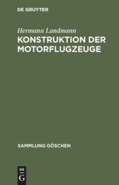 book Konstruktion der Motorflugzeuge