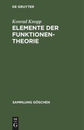 book Elemente der Funktionentheorie