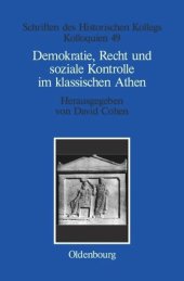 book Demokratie, Recht und soziale Kontrolle im klassischen Athen