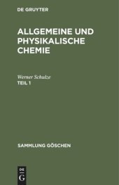 book Allgemeine und physikalische Chemie: Teil 1