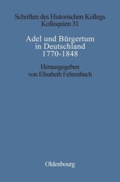 book Adel und Bürgertum in Deutschland 1770-1848