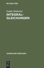 book Integralgleichungen