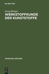 book Werkstoffkunde der Kunststoffe