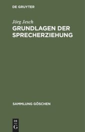 book Grundlagen der Sprecherziehung