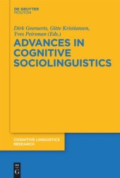 book Advances in Cognitive Sociolinguistics