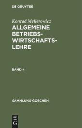 book Allgemeine Betriebswirtschaftslehre: Band 4