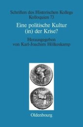 book Eine politische Kultur (in) der Krise?: Die "letzte Generation" der römischen Republik