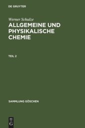 book Allgemeine und physikalische Chemie: Teil 2