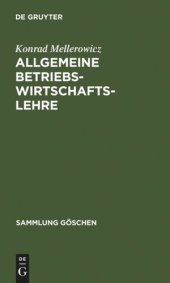 book Allgemeine Betriebswirtschaftslehre