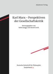 book Karl Marx – Perspektiven der Gesellschaftskritik