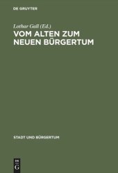 book Vom alten zum neuen Bürgertum: Die mitteleuropäische Stadt im Umbruch 1780–1820