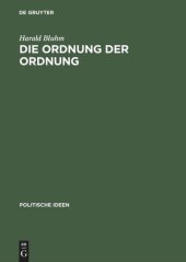 book Die Ordnung der Ordnung: Das politische Philosophieren von Leo Strauss