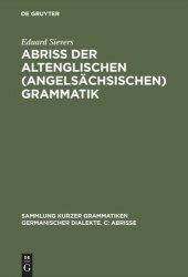 book Abriss der altenglischen (angelsächsischen) Grammatik