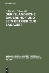 book Der isländische Bauernhof und sein Betrieb zur Sagazeit